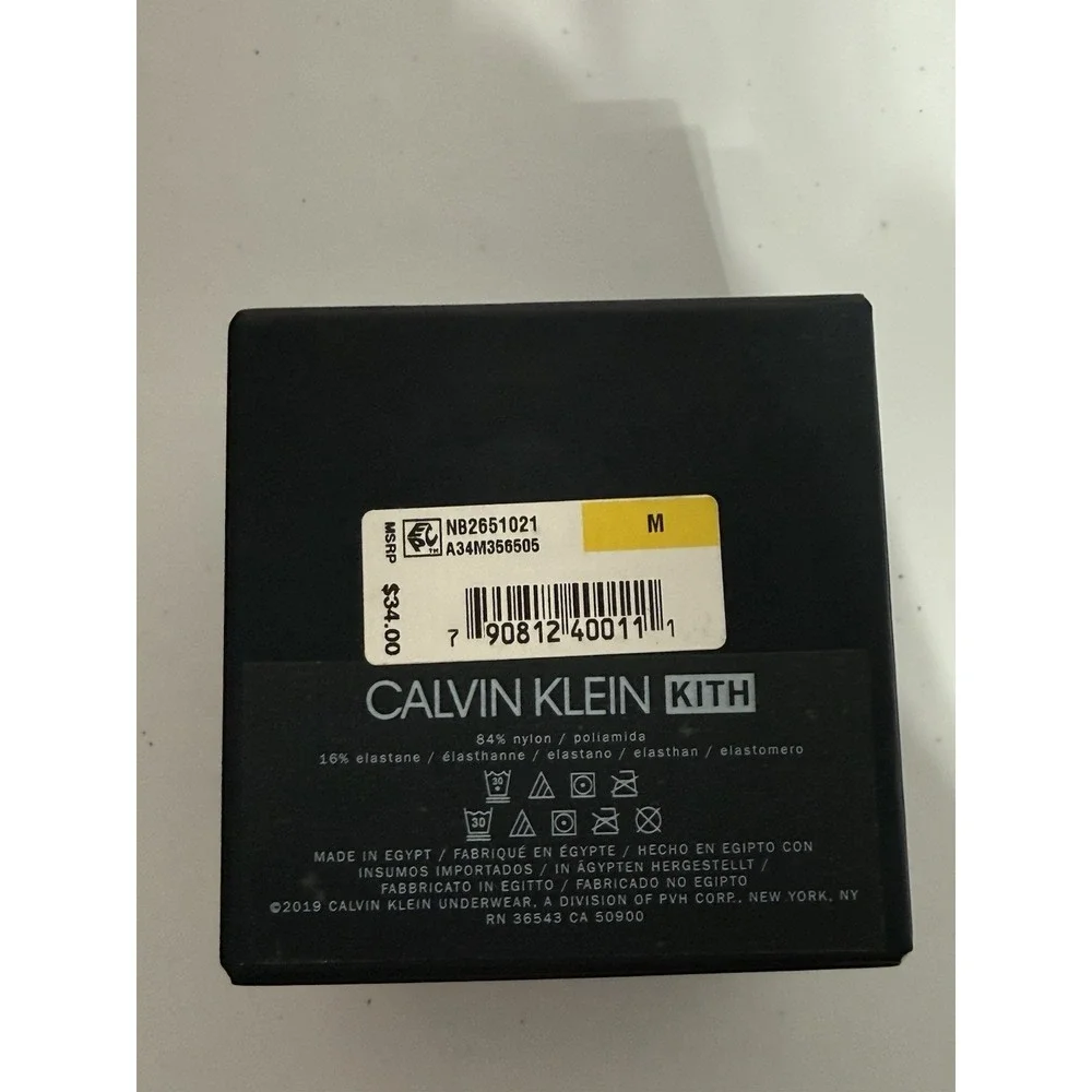 Kith x Calvin Klein Men's Boxer Briefs Black Grey Size M Brand New In Box
